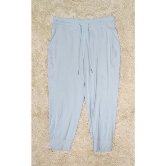 Lululemon Women’s Ready To Rulu Jogger Crop 25” Size 10 Powder Blue PWBE 27700 - Picture 1 of 6